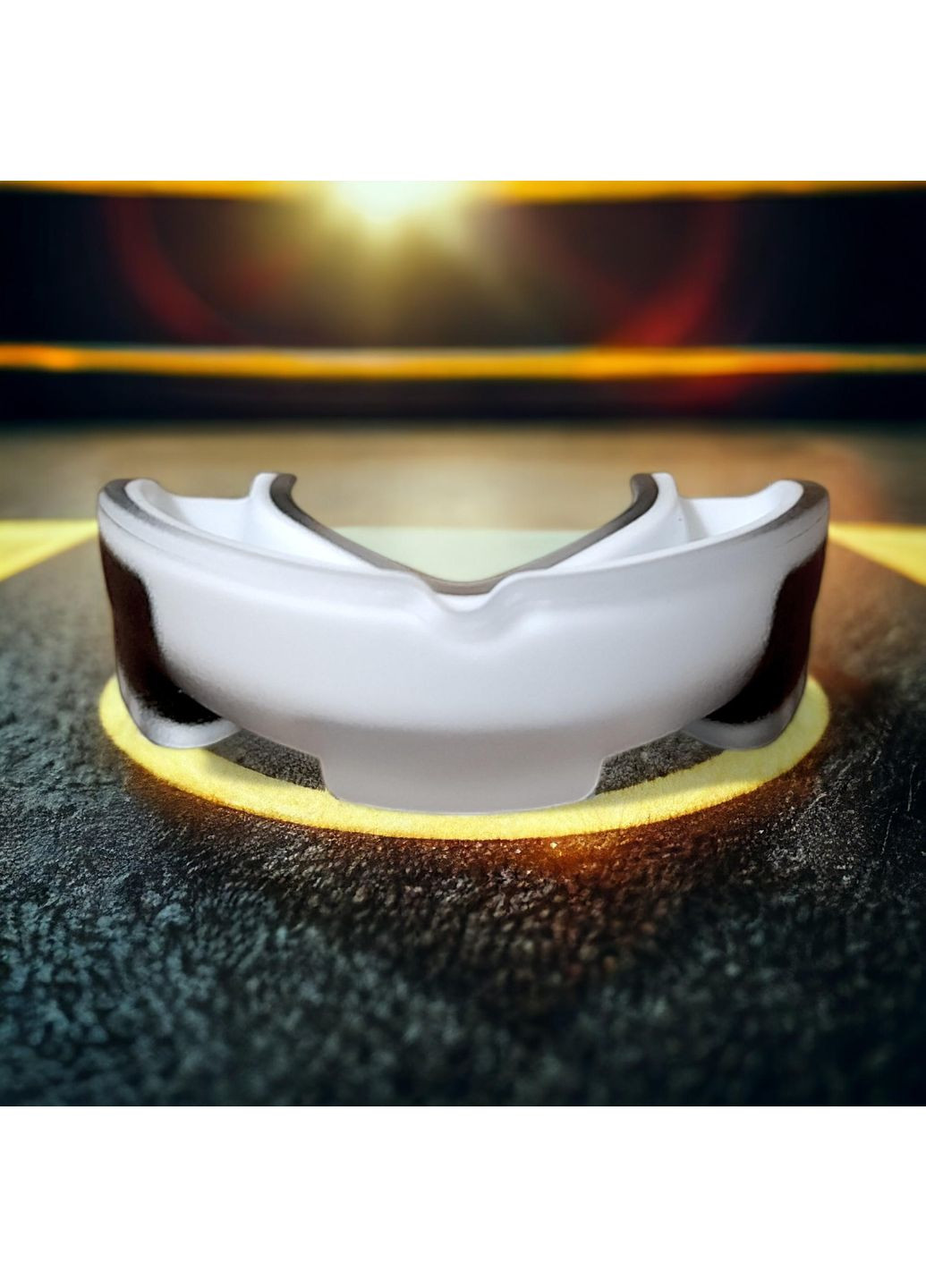 Капа для боксу ММА захисна GDragon спортивна для зубів тришарова силіконова з термопластика Біла 1_1_L_2 No Brand (354833550)