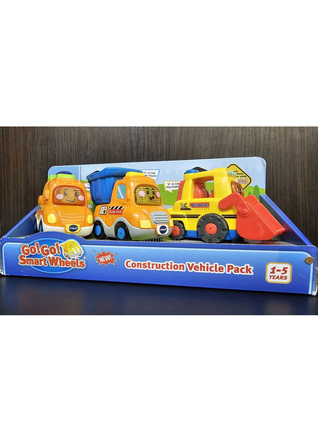 Набор гоночных машинок Go! Go! Smart Wheels Construction Vehicle Pack Оригинал VTech (365251557)