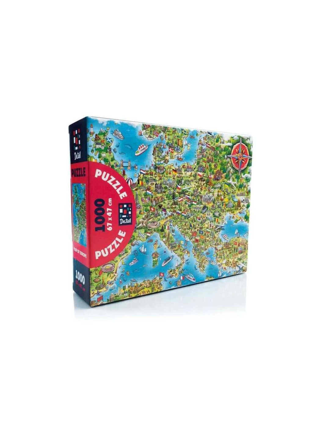 Пазли De.tail Мапа Європи DT1000-16 ТМ Vladi toys (371764286)