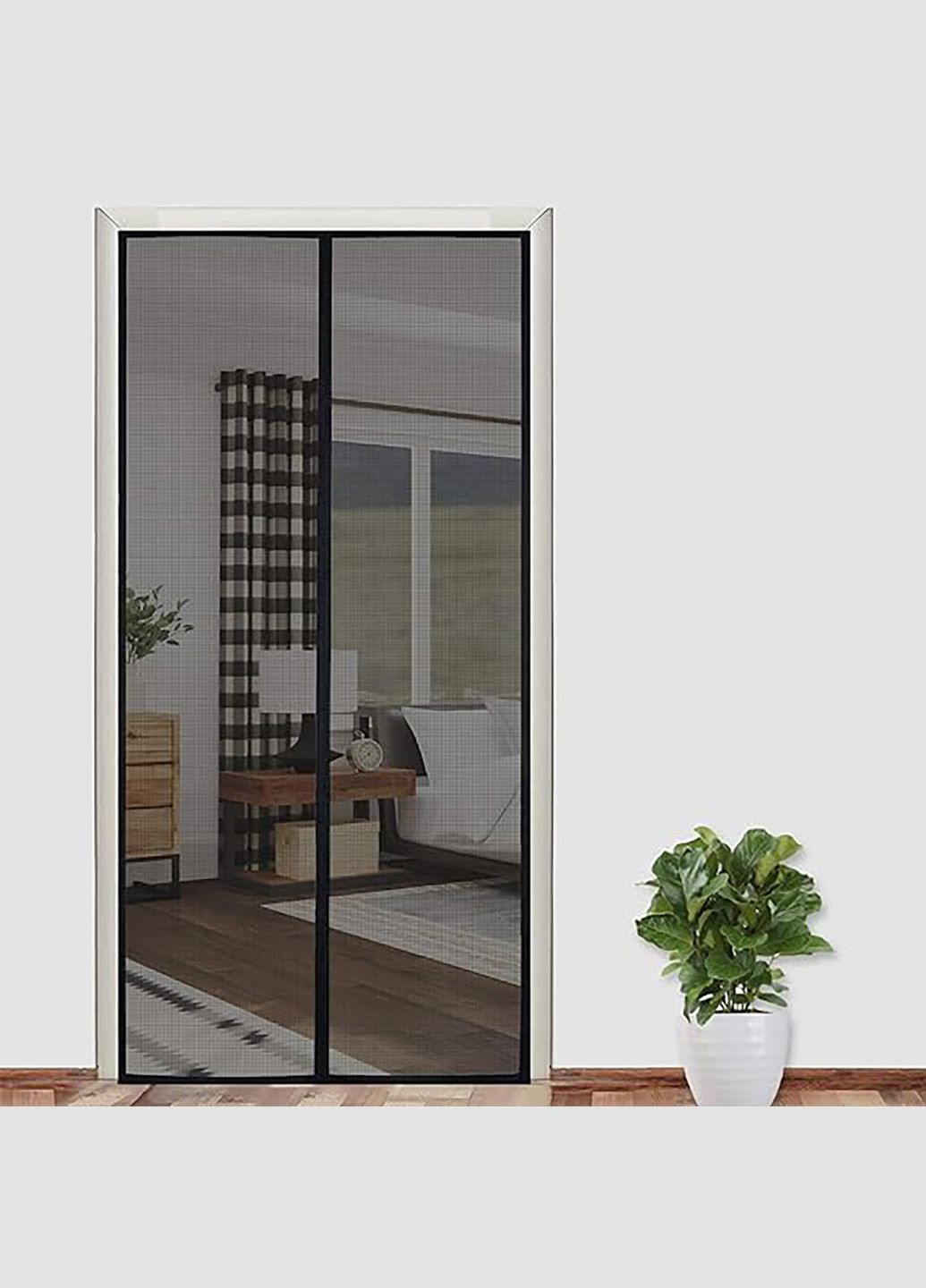 Антимоскитная магнитная штора москитная сетка на магнитах, занавеска от мух комаров насекомых 220х100 см Yu Xin (302492101)