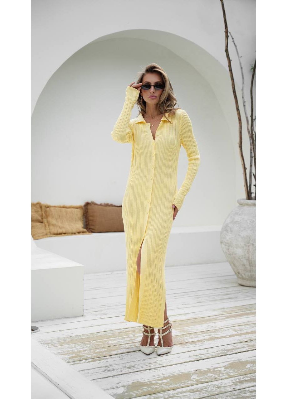 Жовтий повсякденний сукня жіноча Україна однотонна