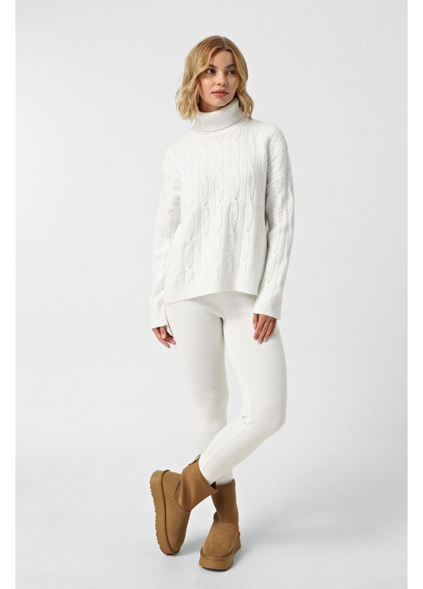 Білий зимовий светр sw966 Sewel