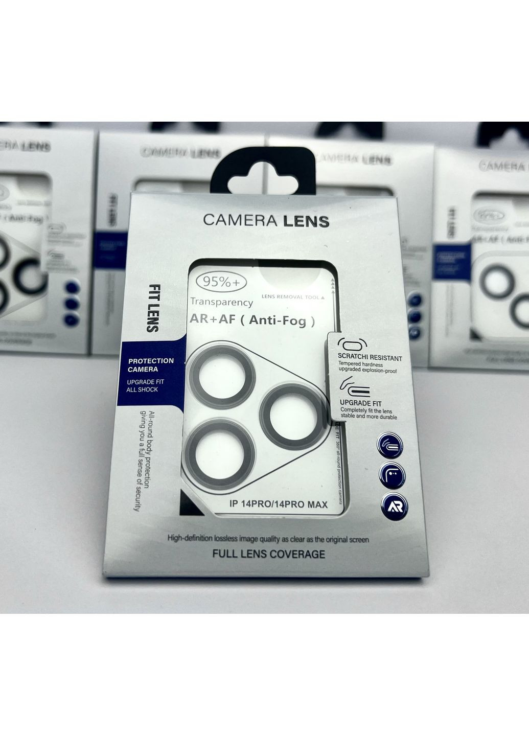 Отдельные линзы на камеру для 14 PRO защита камеры AR+AF айфон 14 ПРО комплект 3 шт camera lens Black Черные No Brand (369137569)