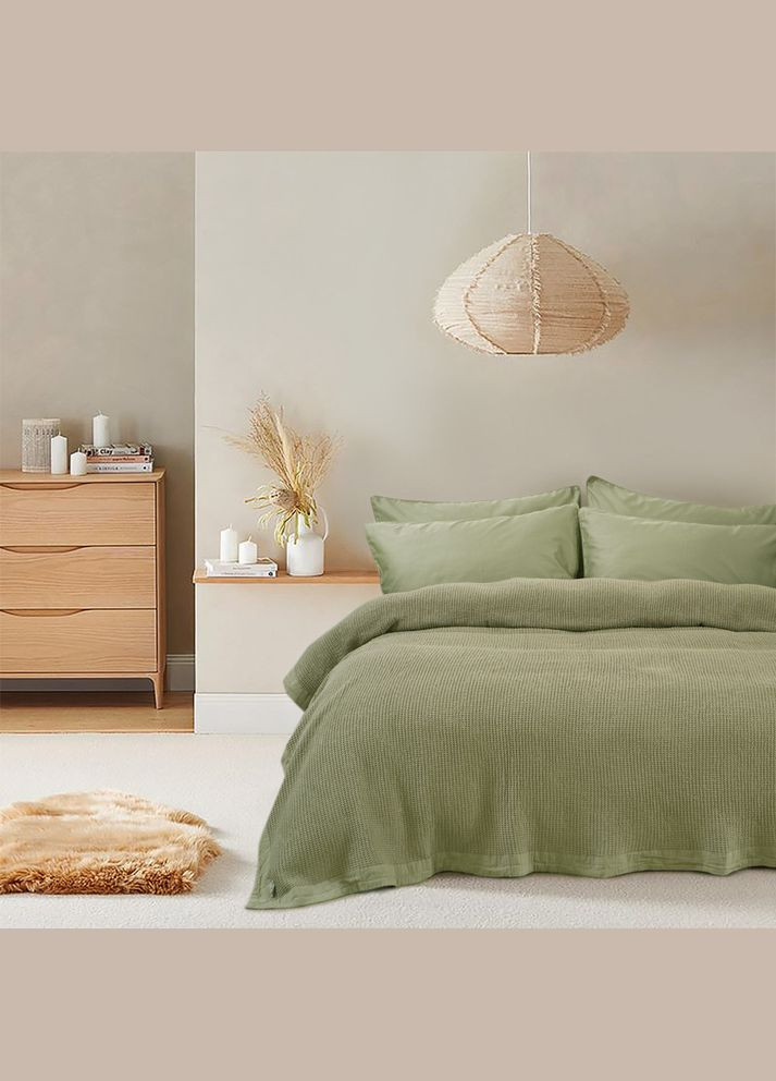 Покривало Home — Rius olive оливковий 240*260 Lotus (296778006)