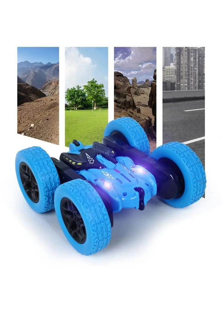 Трукова машинка перевертень-всюдихід на радіокеруванні Rapidly stunt Car S688-1D, 16*15,5*7 см, Синій No Brand (315825101)