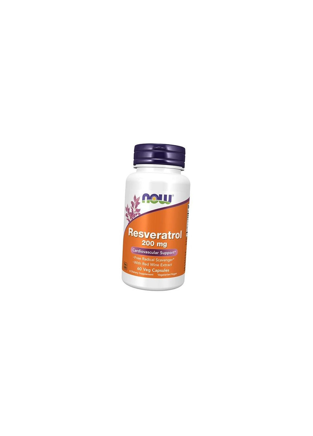 Ресвератрол, Natural Resveratrol 200, 60вегкапс (70128002) Now Foods (322726209)
