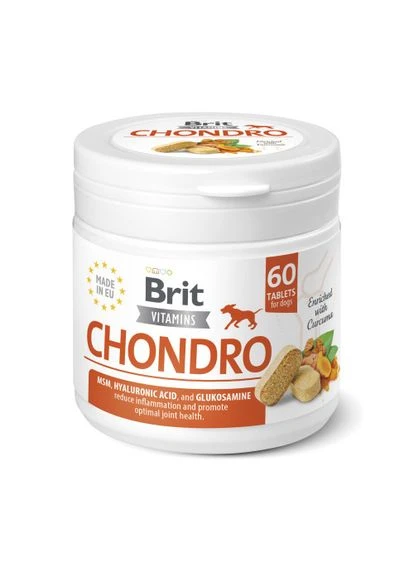 Витамины для собак Brit Vitamins Chondro для суставов 60 таблеток Brit Care (335206372)