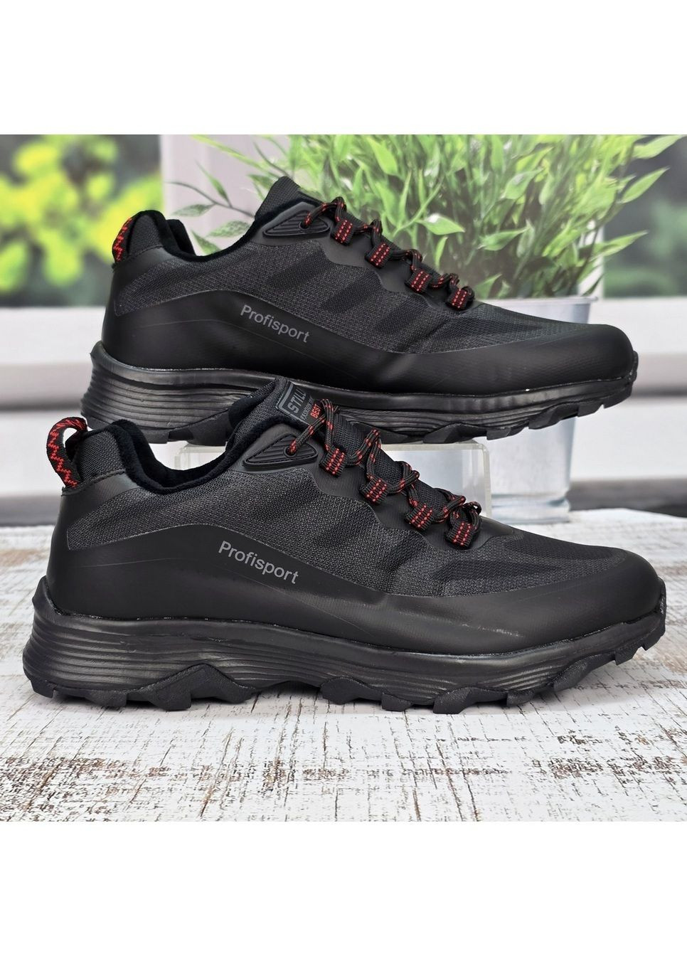 Кросівки зимові чоловічі на хутрі чорні великі розміри Stilli (369504759)