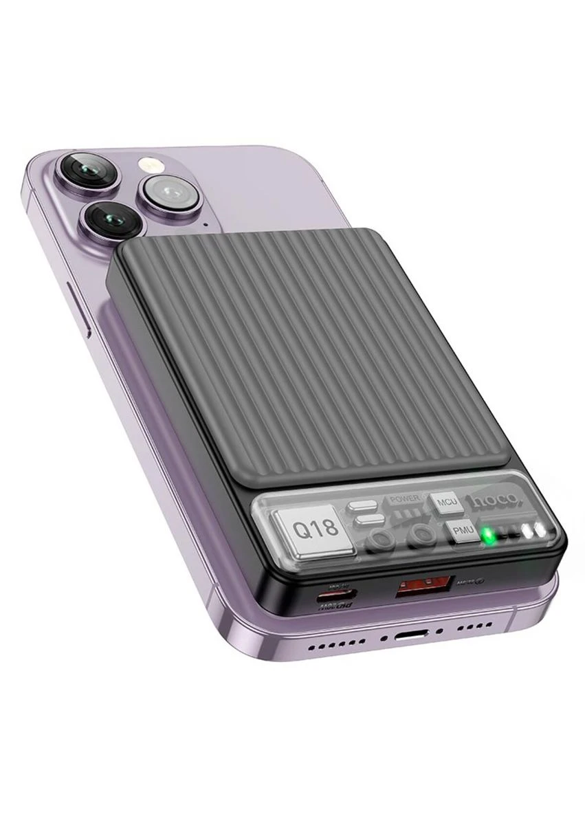 Внешний аккумулятор Q18 Tourer 22.5W fully compatible power bank with magnetic fast charging(10000mAh) Black Hoco (315817087)