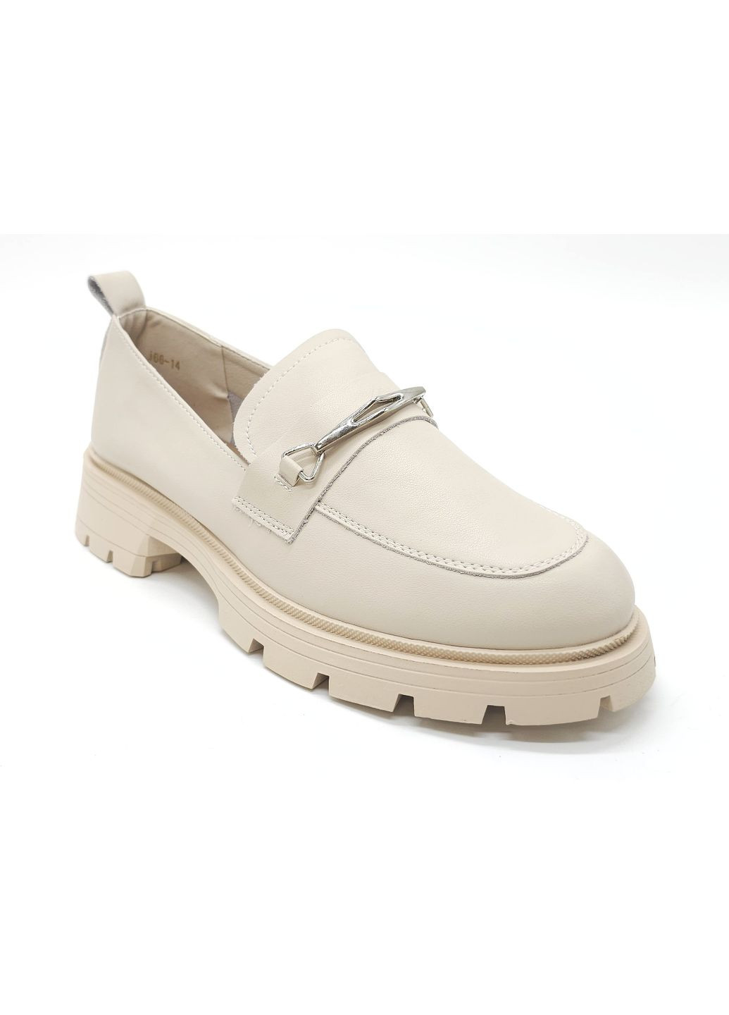 Жіночі туфлі бежеві шкіряні MD-19-3 24,5 см (р) Mei De Li (260676482)