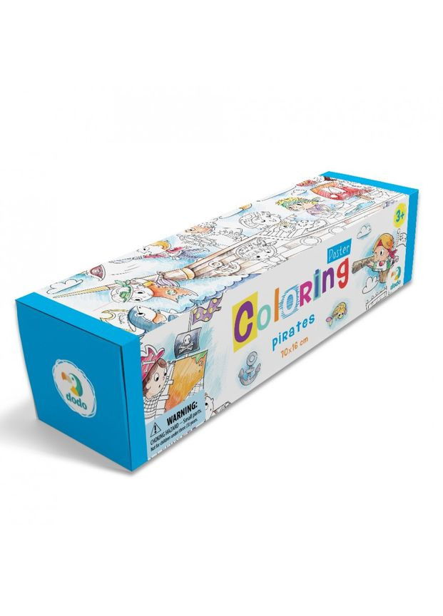 Детская раскраска "Пираты" DoDo 300329 размер 70х16 см DoDo Toys (315070132)