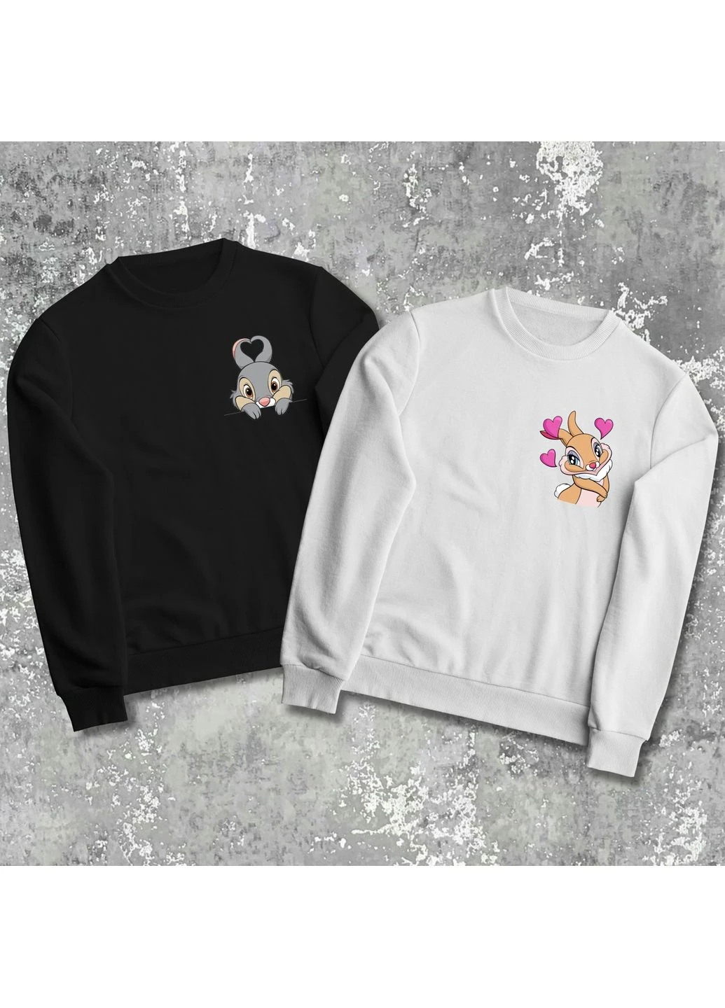 Парные свитшоты с принтом – Thumper! Hand Made (361265721)
