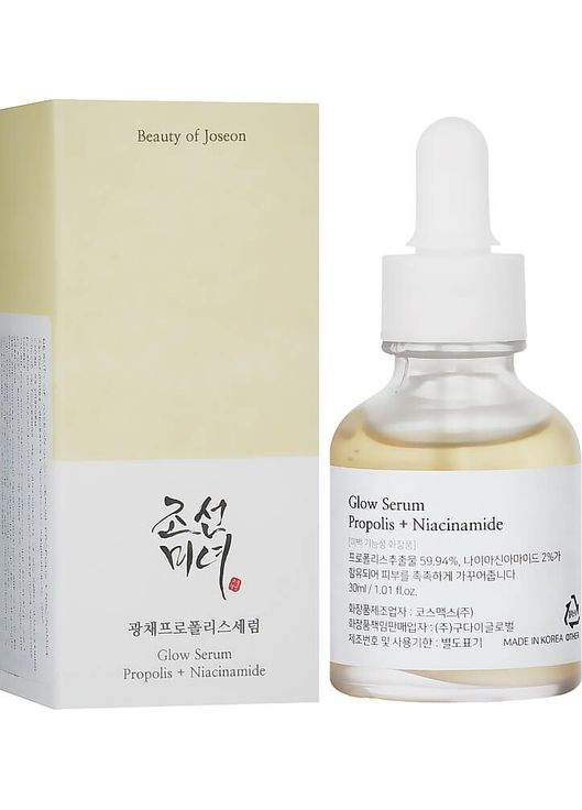 Сыворотка с прополисом и ниацинамидом 30 мл Glow Serum Propolis + Niacinamide Beauty of Joseon (297365305)