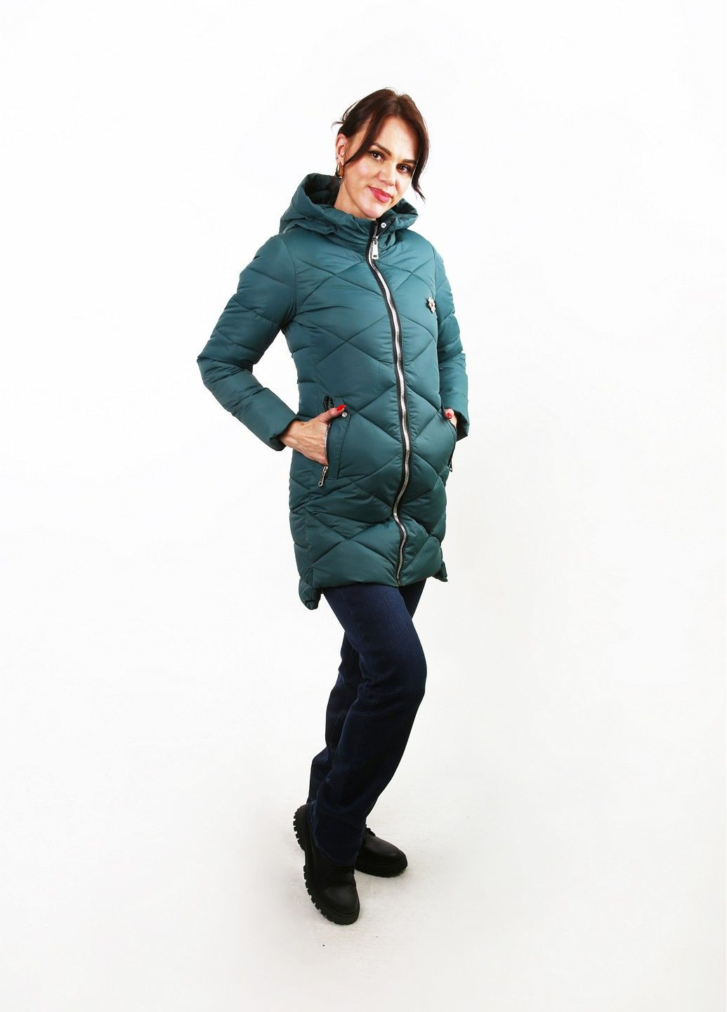 Оливковая (хаки) зимняя куртка Mtp