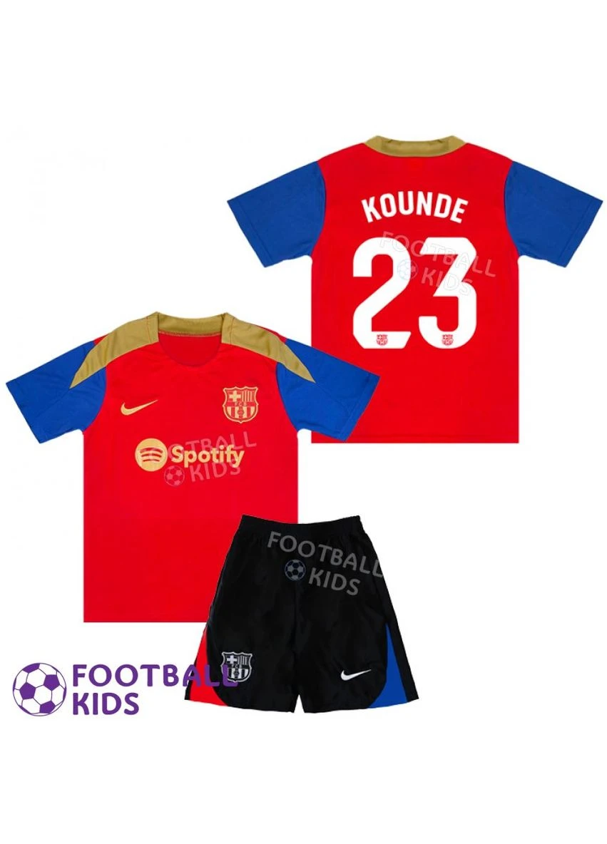 Дитяча футбольна форма KOUNDÉ 23 Барселона 2024-2025 Training Red (set35911-125511) No Brand (361051744)