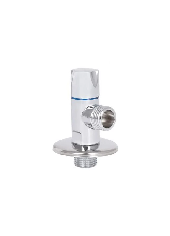 Кран угловой Standart (ручка круглая) с керам.буксой 1/2"В х 1/2"В SF342W1515 Thermo Alliance (397570810)