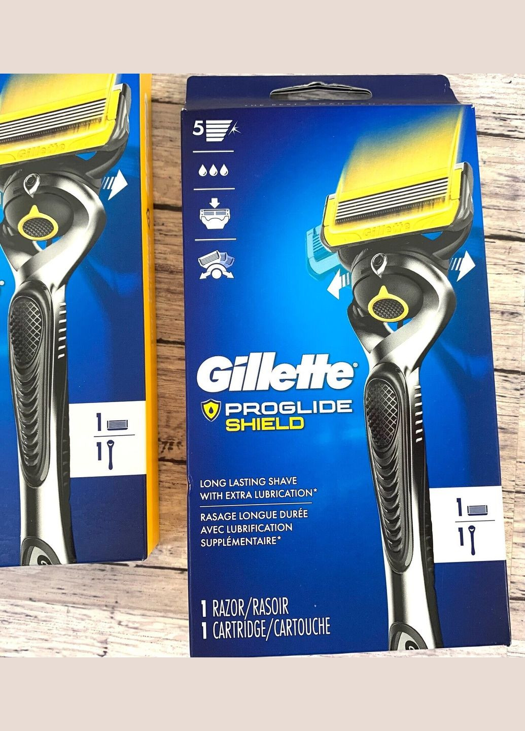 Станок для бритья ProGlide Shield Made in America 1 станок и 1 картридж Gillette (278773578)