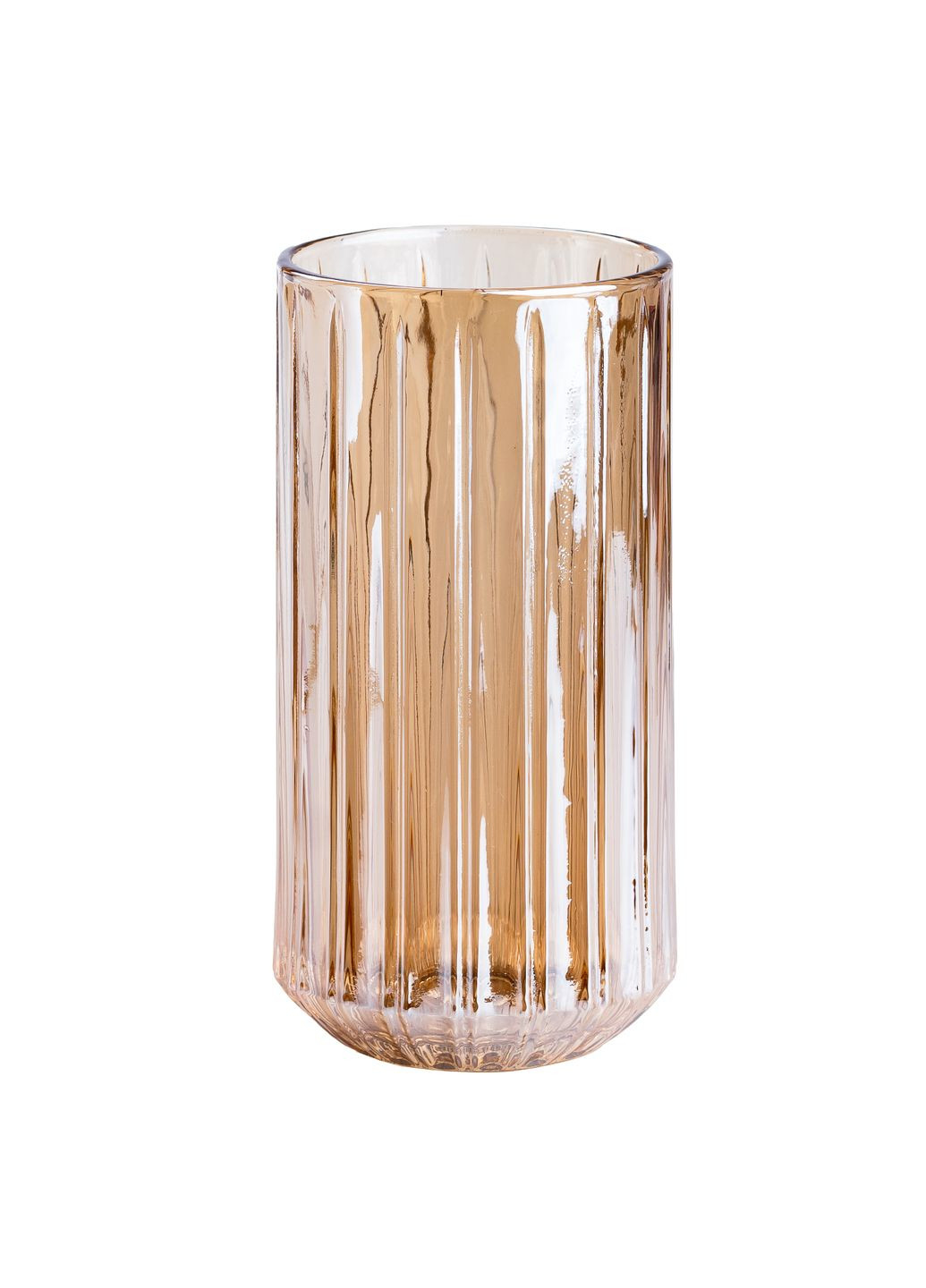 Набір склянок Lirmartur високих фігурних 6 штук по 380 мл, янтарний TS Kitchen HP525 No Brand (360977780)