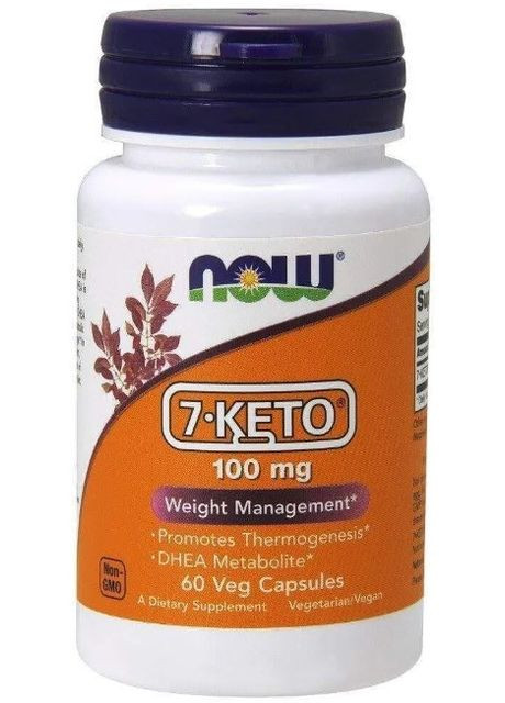 7 кето Дегидроэпиандростерон 7-Keto 100 мг 60 капсул Now Foods (357343224)