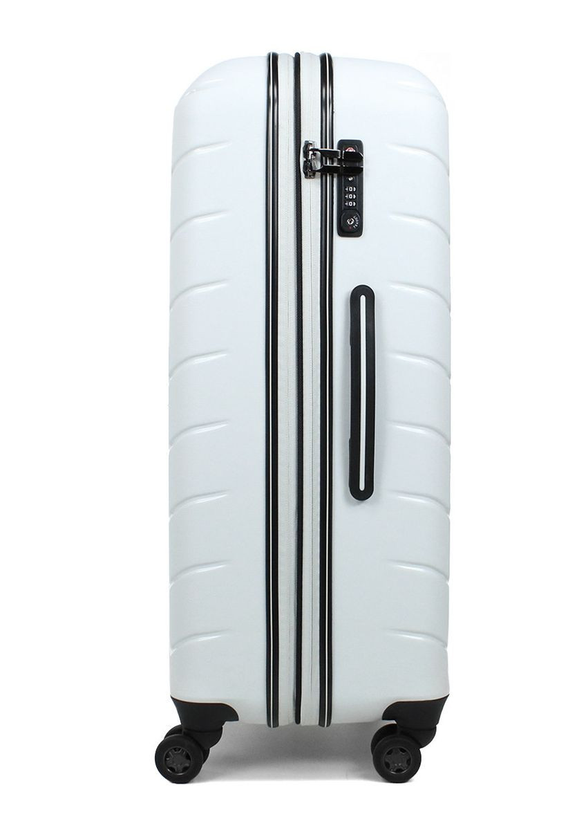 Чемодан большой L полипропилен белый 77х52х31+5/128л/5кг/Snowbal 61303 Snowball (324801628)