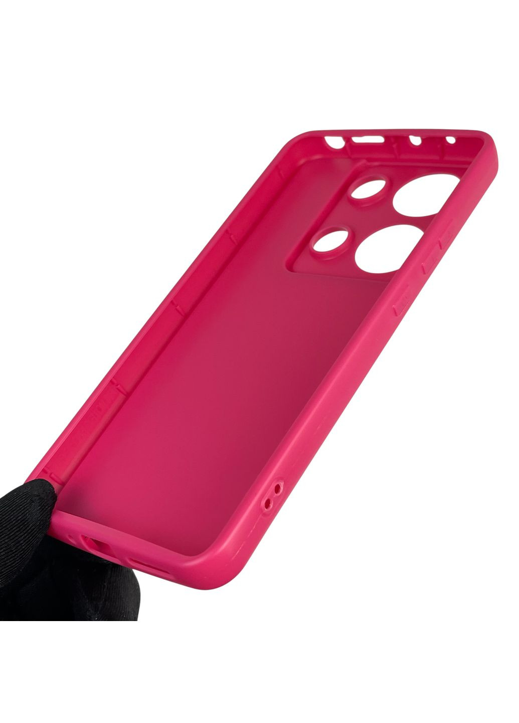 Чохол силіконовий Soft Touch для Redmi Note 13 Pro 4G малиновий (Повний захист камери) Xiaomi (366386228)