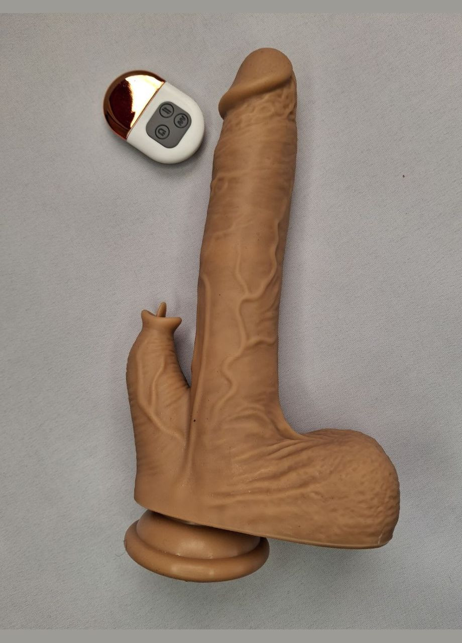 Реалістичний силіконовий фалоімітатор FIDECH 4 в 1, що обертається, нагрівається, вібрує Unbranded (315883928)