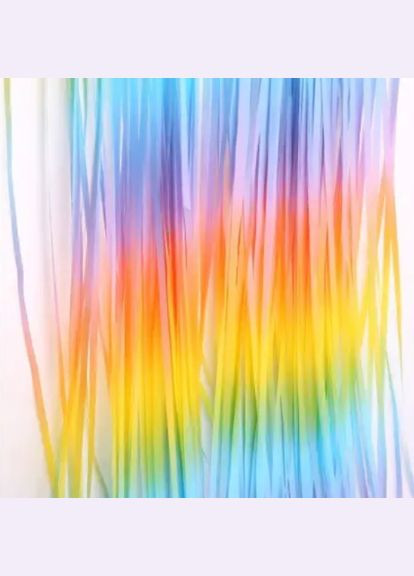 для фотозони Єдиноріг прикраса 245 см на 92 см різнобарвний Jannet Дощик (316580261)