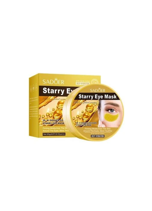 Патчі під очі зволожувальні 24К Golden Collagen Starry Sky, 60 шт. SADOER (387133486)