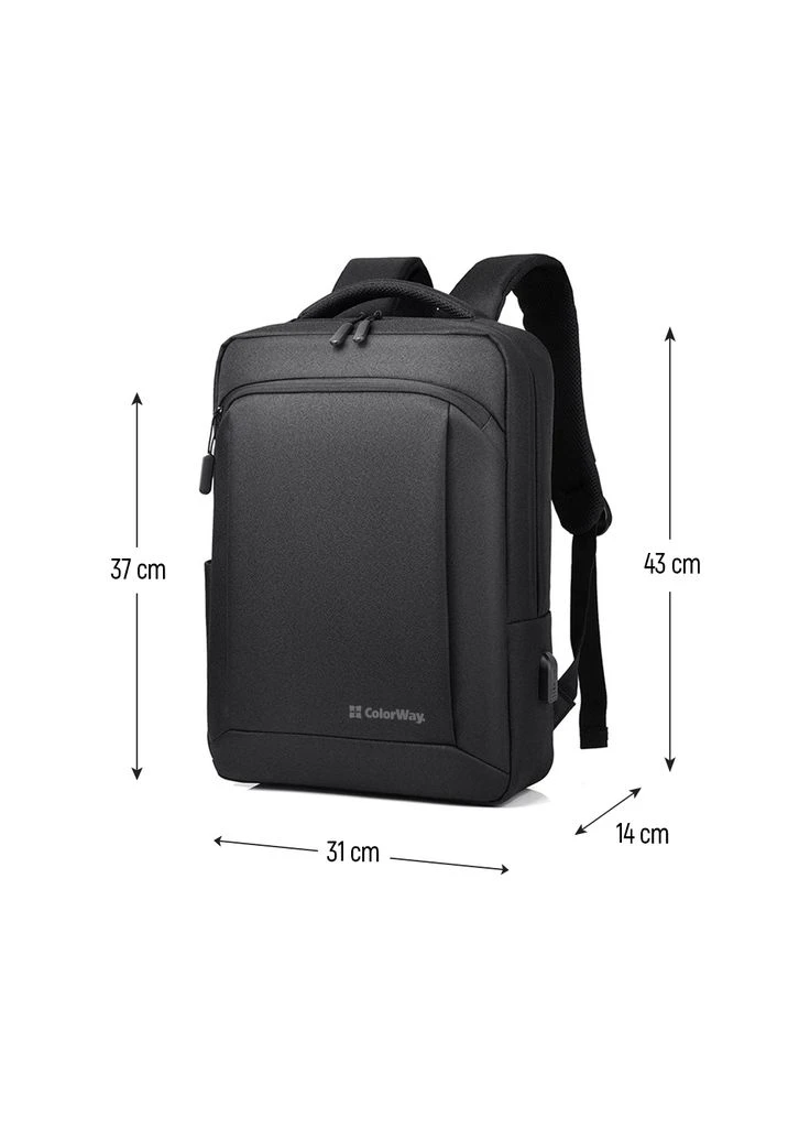 Рюкзак для ноутбука Practical 17.3" Black (CW-BPP173-BK) Colorway (393966285)