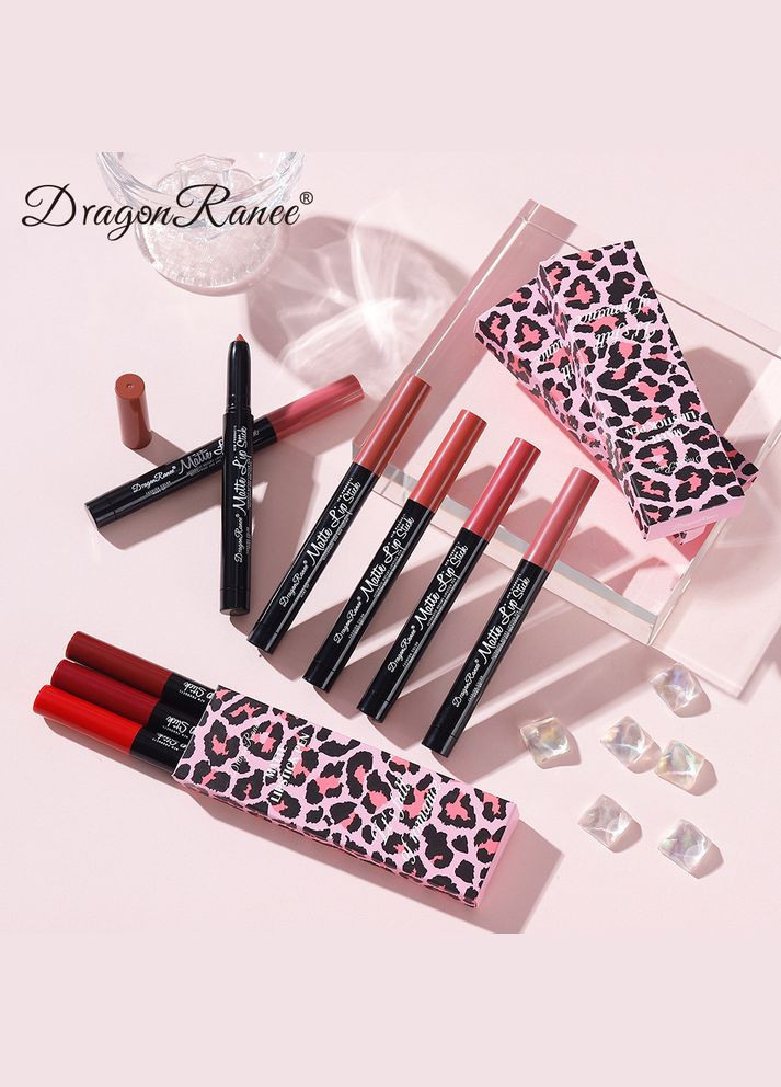 Набір матових помад олівець для губ Matte Lipstick Pen A 3 шт Dragon Ranee (314933537)