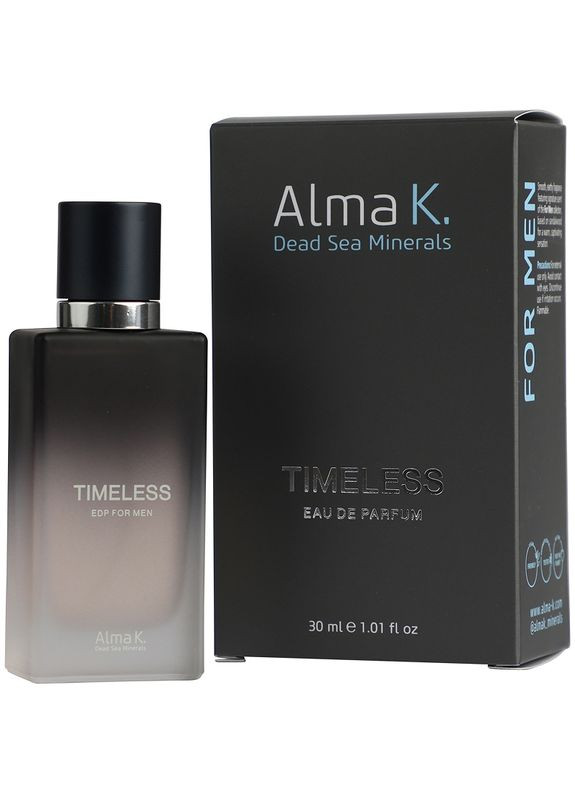 Парфумована вода для чоловіків Timeless, 30 мл Alma K (341679148)