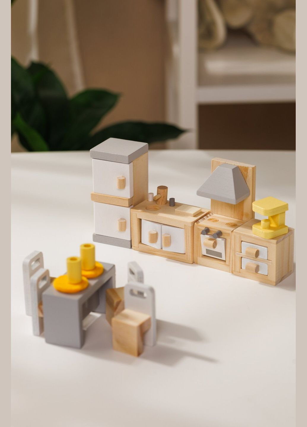 Деревяні меблі для ляльок Кухня та їдальня 44038 (6971608440380) shop (6971608440380) Viga Toys (362917828)