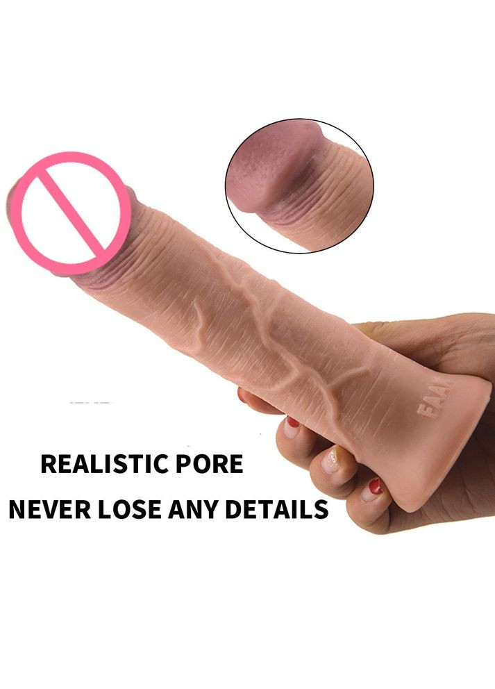 FAAK фалос силиконовый, реалистик, фаллоимитатор, дилдо, мастурбатор 17,5см х 3,8см (телесный) No Brand (314874578)