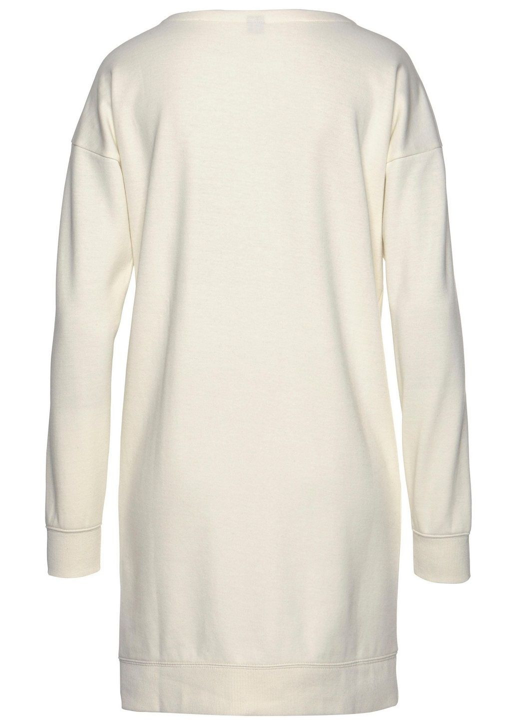 Молочное платье Bench однотонное