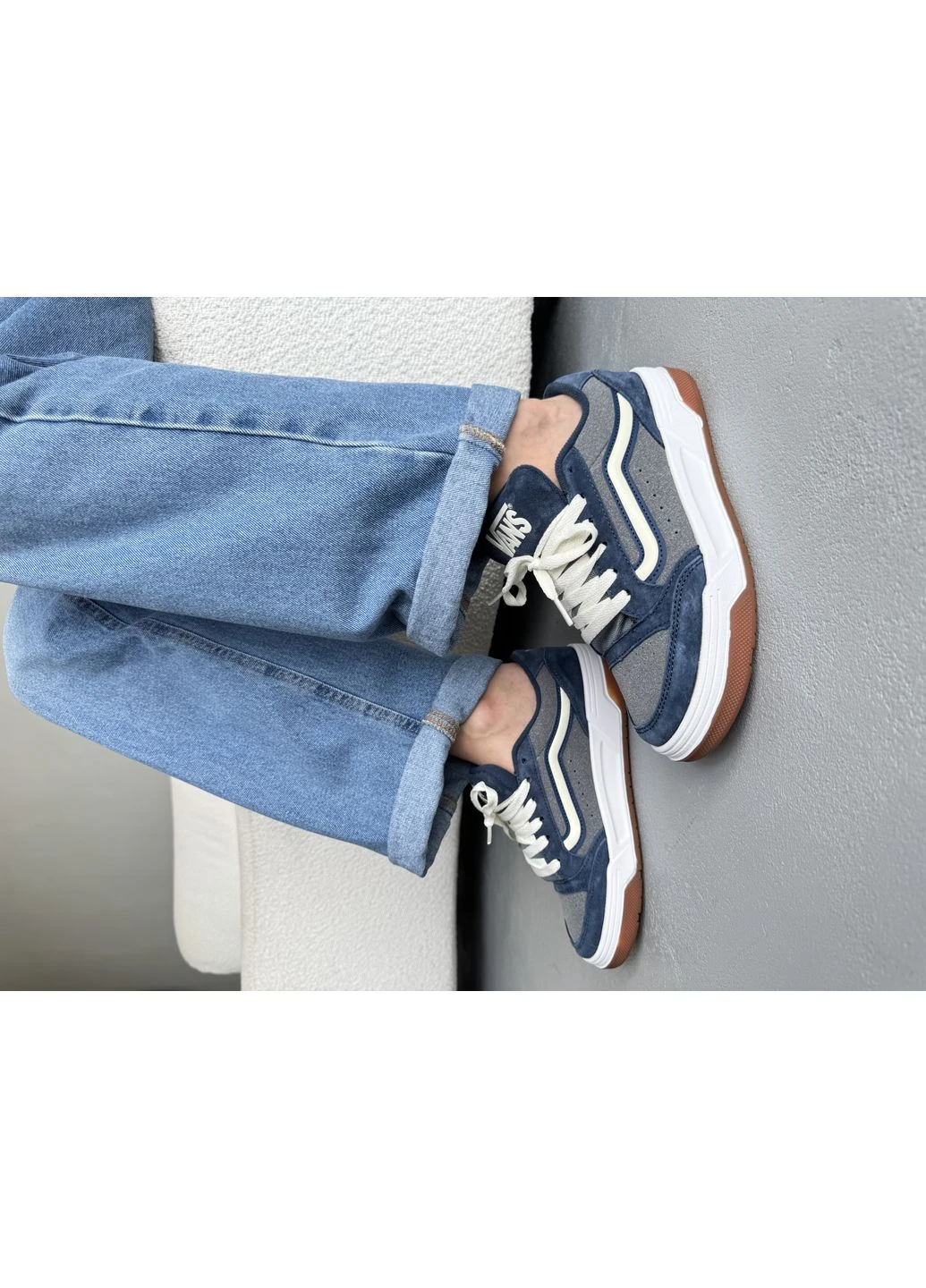 КРОСІВКИ ЖІНОЧІ VANS HYLANE NINETIES NAVY BLUE ВАНС ХАЙЛЕЙН СИНІ No Brand сині демісезони (391937880)