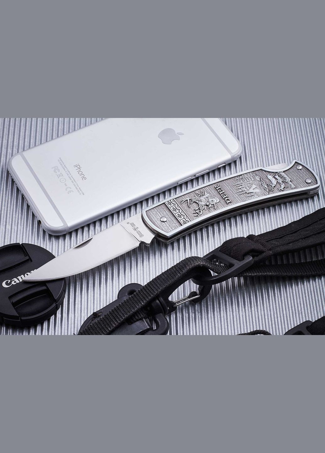 Ніж мисливський складаний DEER у подарунковому футлярі No Brand (370770595)