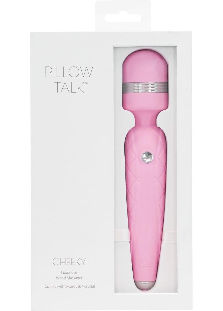 Розкішний вібромасажер PILLOW TALK - Cheeky Pink з кристалом Swarovsky, плавне підвищення потужності No Brand (303897830)