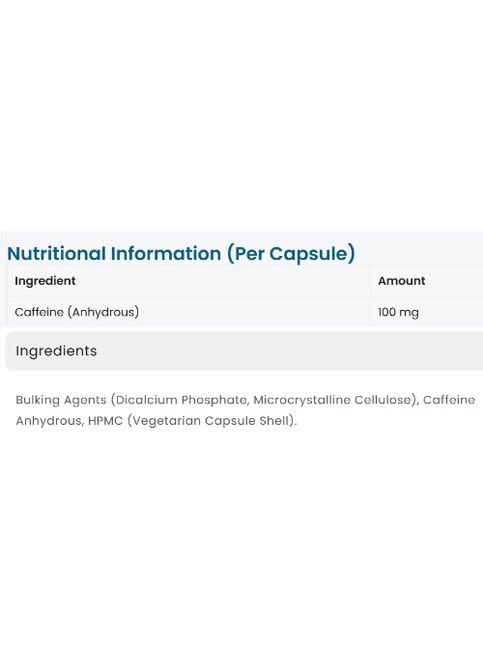 Endurance Caffeine 100 mg 90 Caps Applied Nutrition (400882745)