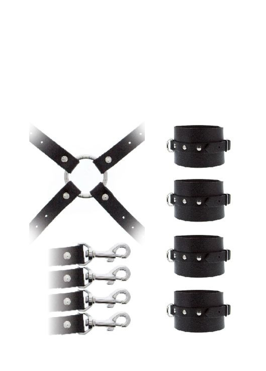 Система фиксации GP LEATHER HOG TIE CUFF SET Guilty Pleasure (298050713)