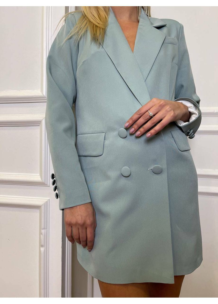 М'ятна сукня-піджак diana lux колір ментол milirud