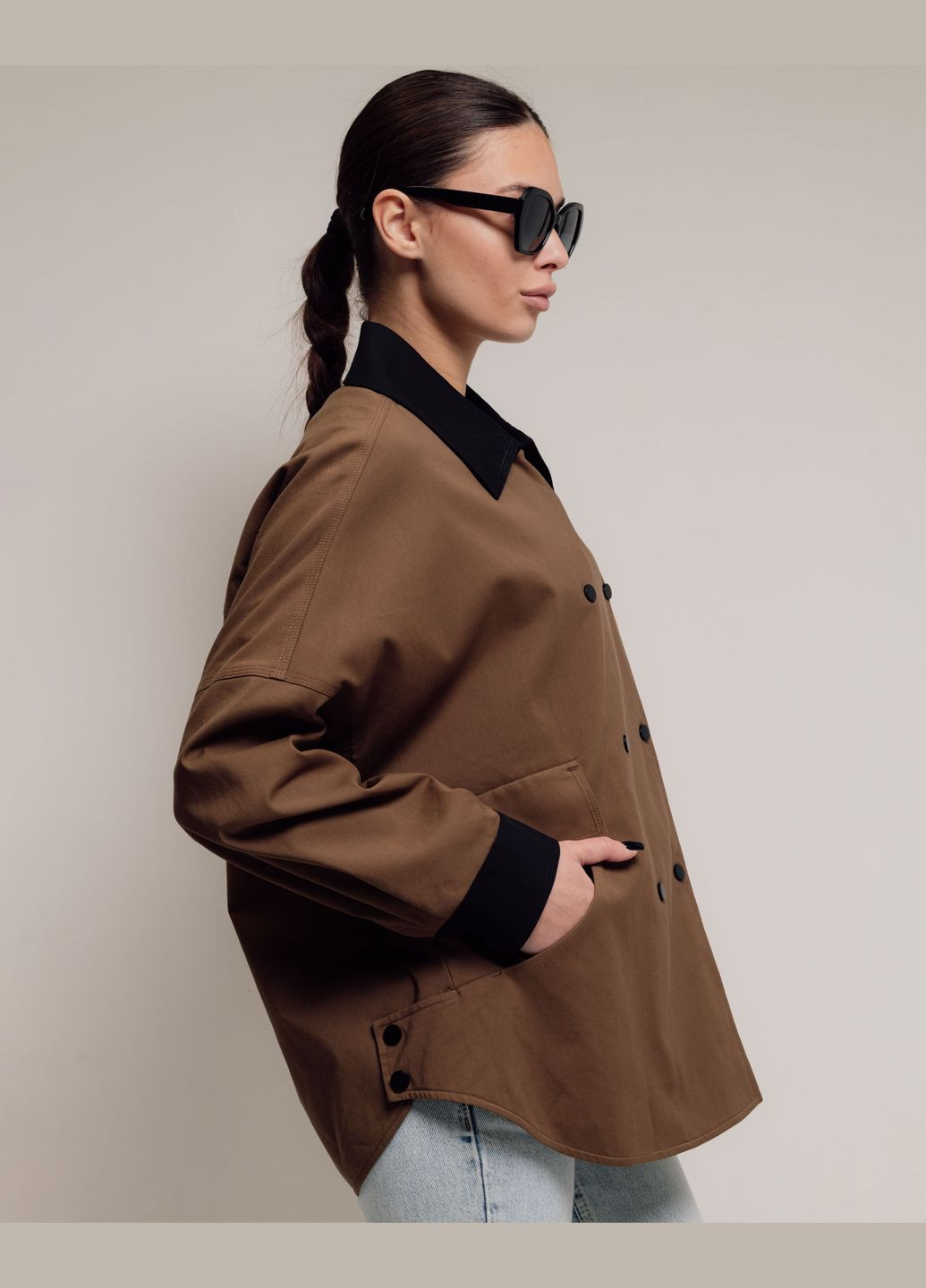 Ветровка коричневая Clasna (319149682}