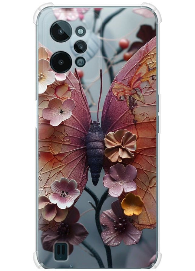 Силіконовий протиударний с посиленими кутами чохол 'Fairy Butterfly' для Endorphone Realme C31 (285710508)