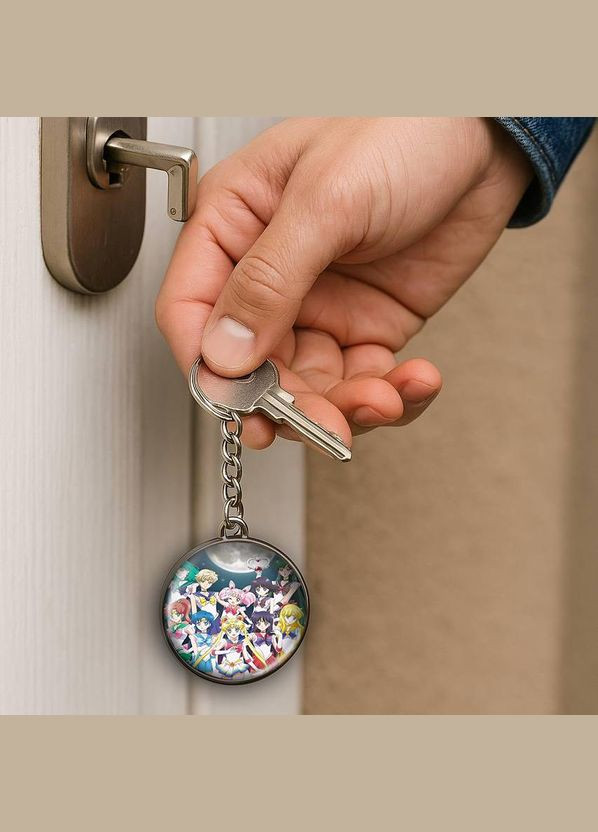 Набор подвеска (кулон) и брелок Аниме Сейлор Мун #02 (подарочный набор) No Brand (332633957)