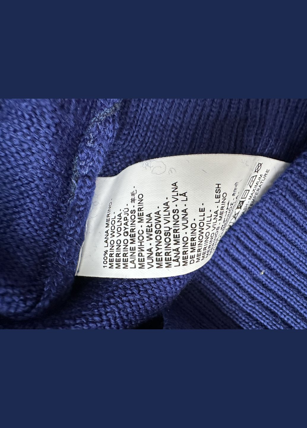 OVS 2000-549 свитшот из тонкой вязки 100% шерсть унисекс синий однотонный синий праздничный, коктейльный, деловой, повседневный, кэжуал, деним шерсть