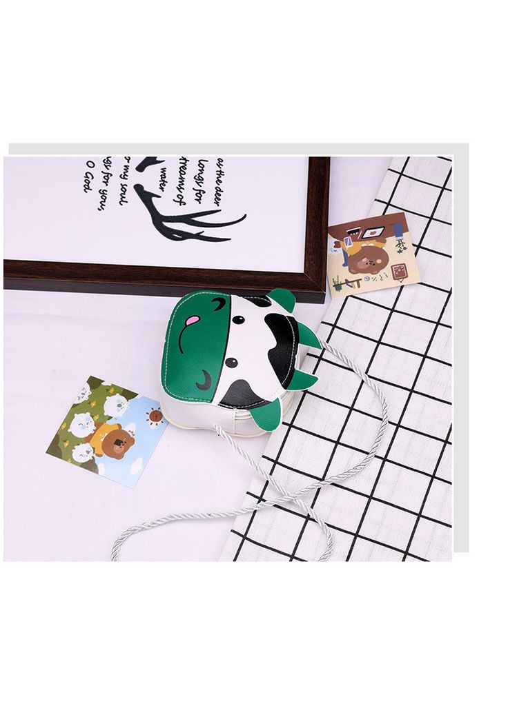 Детская сумка для девочки подарок сумочка зелёная Корова PRC (264913952)