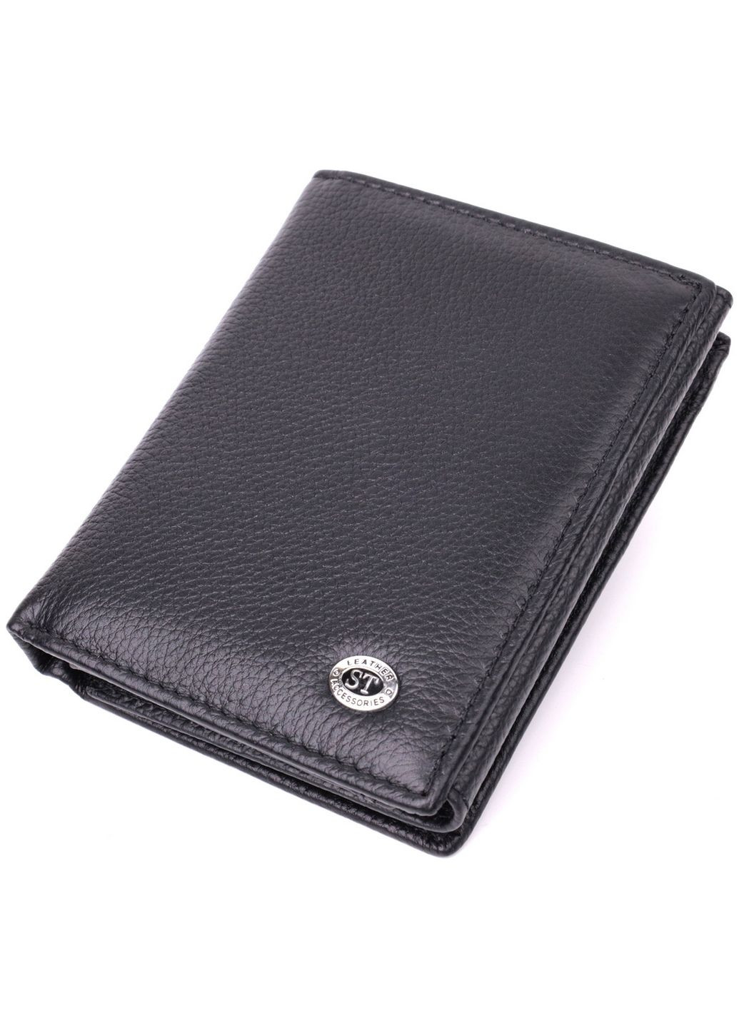 Мужской кожаный бумажник 9,3х12х2 см st leather (288047627)