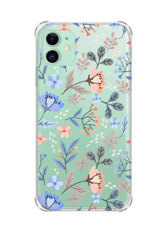 Чохол з потовщеними кутами на Apple iPhone 11 (6.1):: Квітковий фон (принт 371) Creative (355401570)