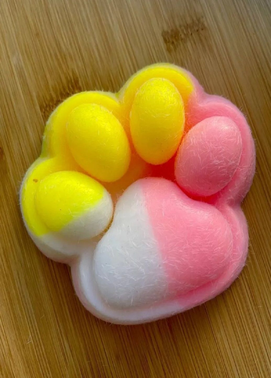 Іграшка-антистрес таба Сквіш Лапка котика Триколірна VTech (314802103)