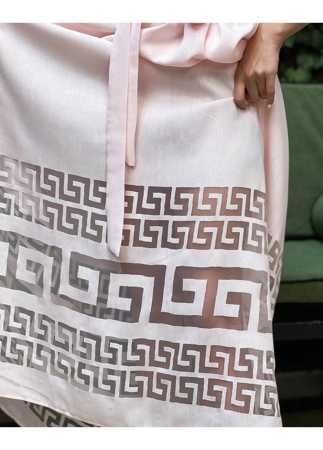 Рожева літня сукня льон органза 22042 рожева Tanita-Romario