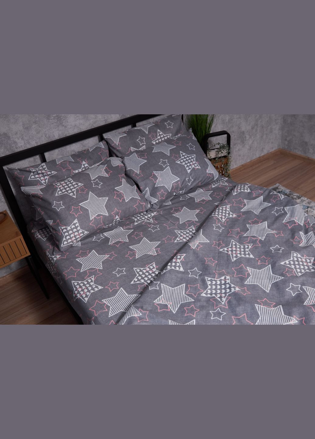 Комплект постельного белья Микросатин Premium «» полуторный 143х210 наволочки 2х50х70 (MS-820002524) Moon&Star Stardom (286762465)